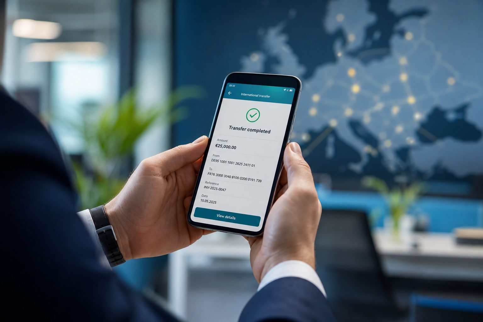 SEPA Euro named IBAN account for European business payments