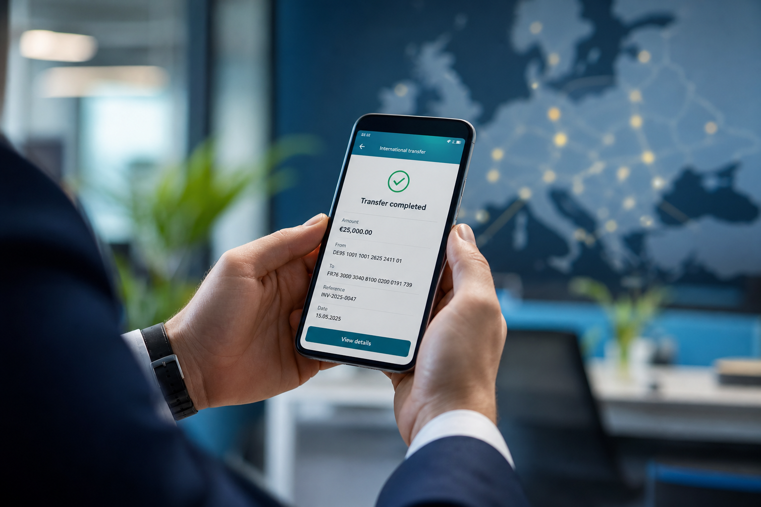 FluxRemit SEPA Euro named IBAN account for cross-border business payments